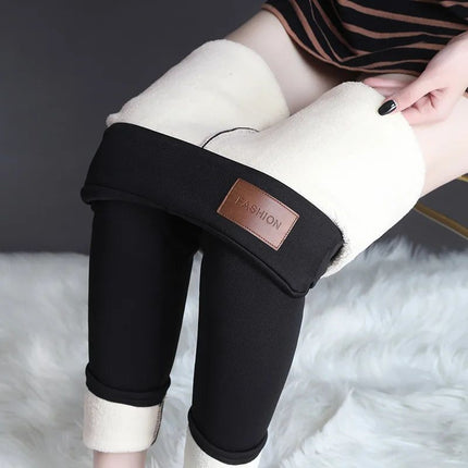 Women Pants Winter Fleece Thicken Pants Lamb Wool - Wnkrs