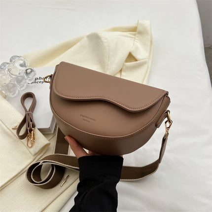 Sac à bandoulière en cuir vintage pour femme avec chaîne