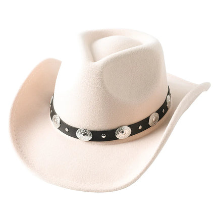 Chapeau Fedora Cowboy Unisexe Épais - Accessoire Élégant Pour L'Automne Et L'Hiver