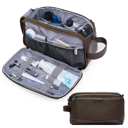 Organizador de artículos de tocador de viaje grande para hombres - Kit de aseo resistente al agua