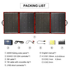 200W Solar Panel Set