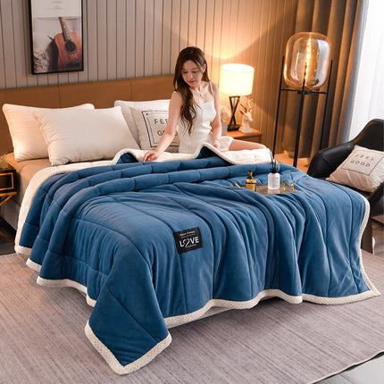 Thick Warm Winter Bed Blankets Wool Blanket Bedspread - Wnkrs