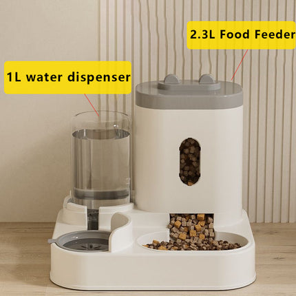 Comedero automático para gatos y dispensador de agua