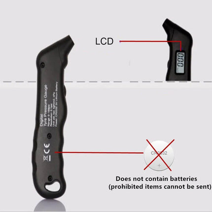 Digital Tire Pressure Gauge with LCD Display for Cars, Trucks & Bikes - Wnkrs