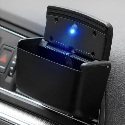 Cendrier de voiture portable sans fumée avec lumière LED et couvercle