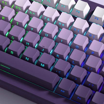 Ensemble de touches PBT dégradées violettes pour commutateurs Cherry MX