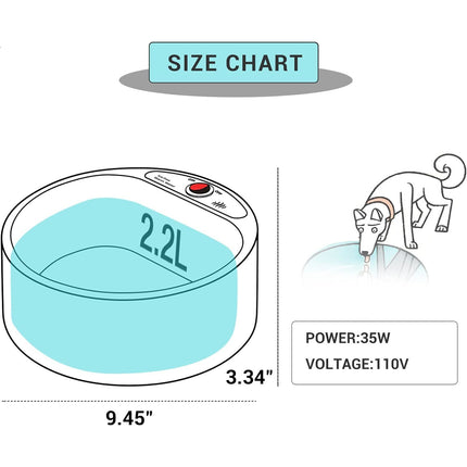 Heated Pet Water Bowl