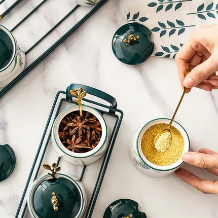 Japanese Style Ceramic Seasoning Jar