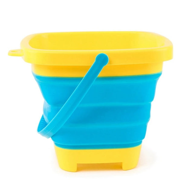 Seau de plage pliable et portable en silicone pour enfants