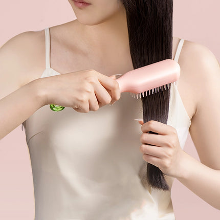 Brosse à cheveux de massage antistatique autonettoyante