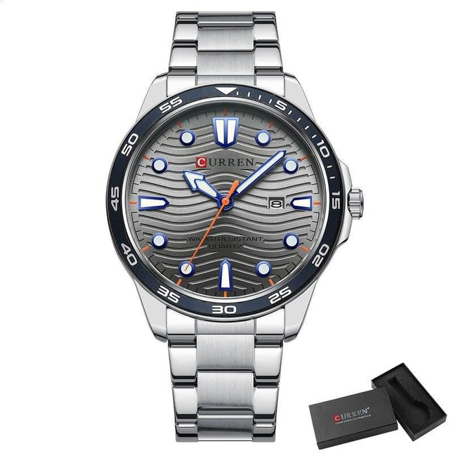 Elegant Stainless Steel Quartz Watch - Wnkrs