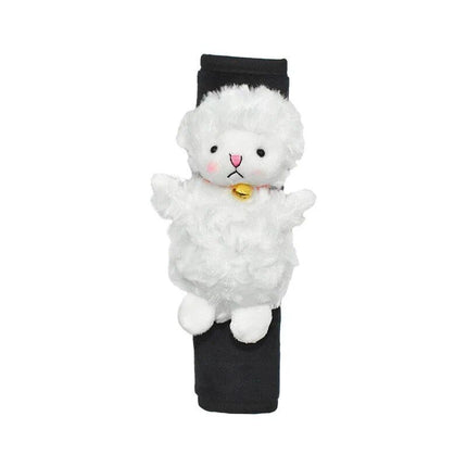 Cartoon Lamb Plush Car Seat Belt Covers - Wnkrs