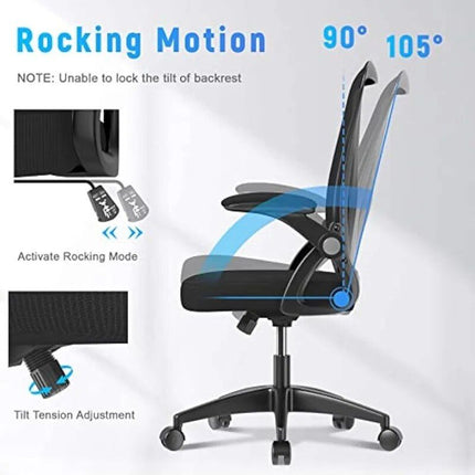 Ergonomic Mid-Back Mesh Office Chair - Wnkrs