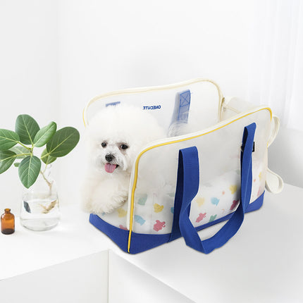 Bolsa de transporte portátil para mascotas con diseño transpirable para perros y gatos pequeños