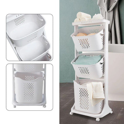 Multi-Layer Rolling Clothes Storage Cart - Wnkrs