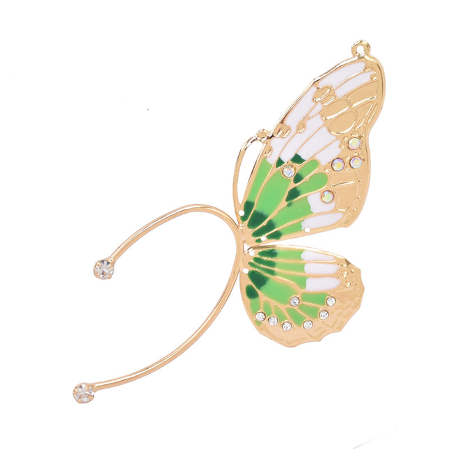 Boucles d'oreilles papillon en alliage