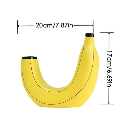 Vase créatif en résine pour fleurs de bananier