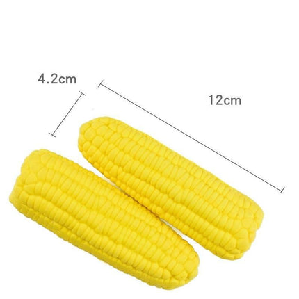 Durable Corn-Shaped Squeaky Latex Toy for Small Dogs - Ideal for Chewing & Training - Wnkrs