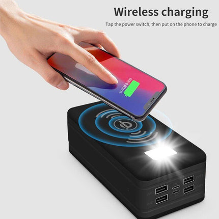 100000mAh Magnetic Wireless Solar Power Bank with Super Fast Charging & 4 USB Ports - Wnkrs