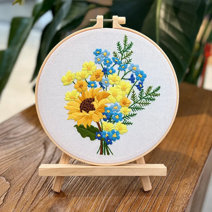 Kit de broderie de fleurs pour débutants