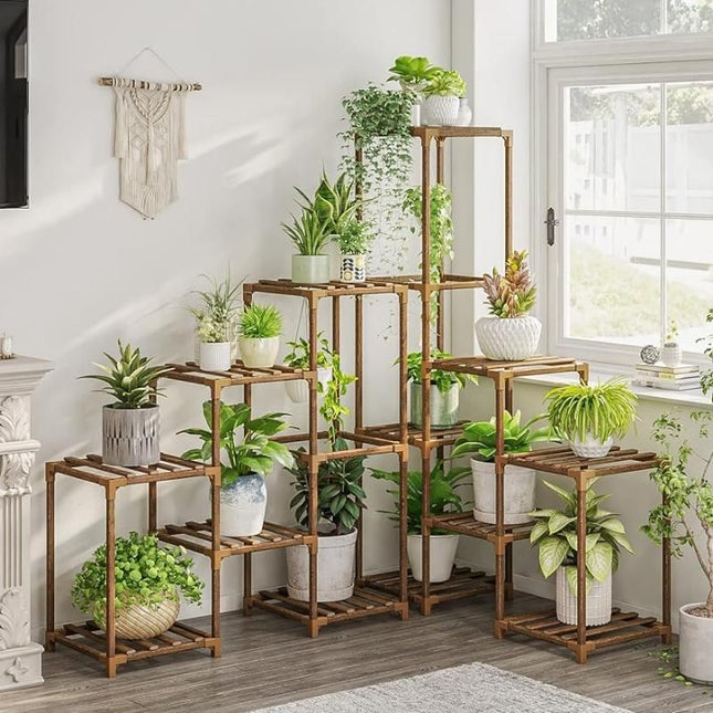 Multi-Tier Wooden Plant Stand - Wnkrs