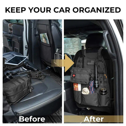 Universal Tactical Car Seat Back Organizer with Molle Storage - Wnkrs