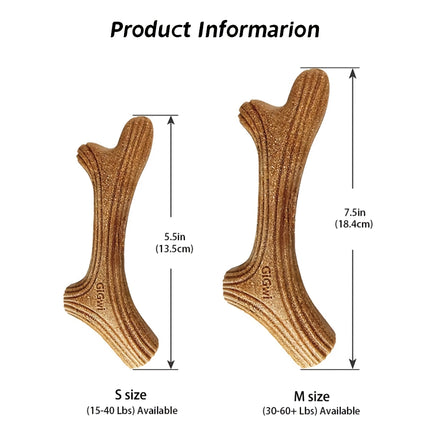 Jouet à mâcher en bois véritable indestructible pour chiens