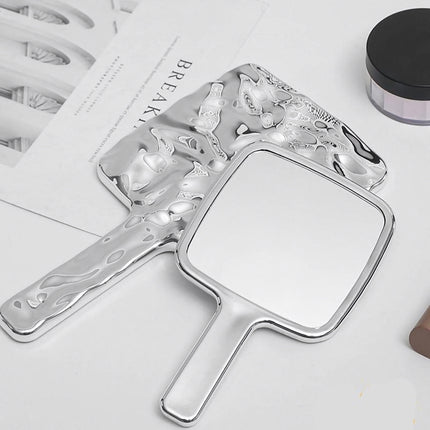 Miroir de maquillage portable de style rétro