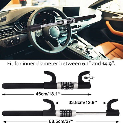 Extendable Keyless Steering Wheel Lock - Wnkrs