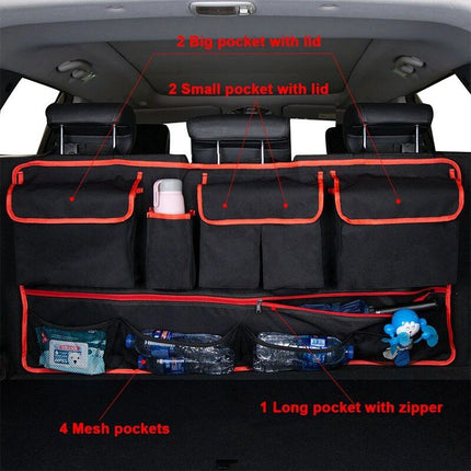 Universal Multi-Pocket Car Trunk Organizer with Waterproof Oxford Cloth Design - Wnkrs