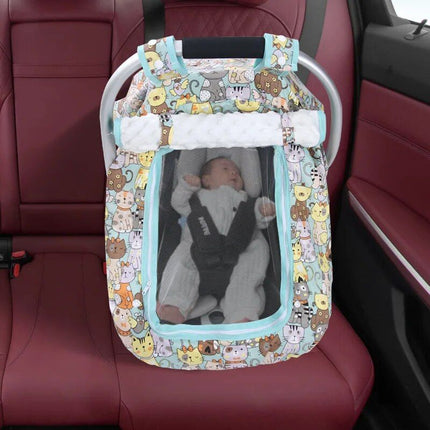 Breathable Mesh Baby Car Seat Cover with Peep Window - Wnkrs