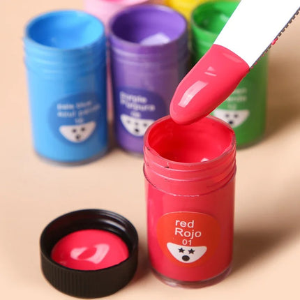 Juego de pintura acrílica de 24 colores de 25 ml para tela, lienzo, vidrio y papel