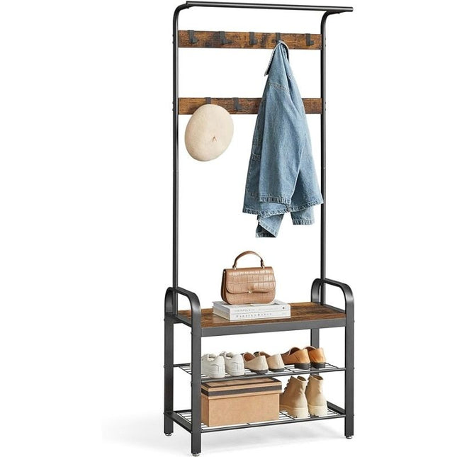 Entryway Hall Tree with Shoe Bench - Wnkrs