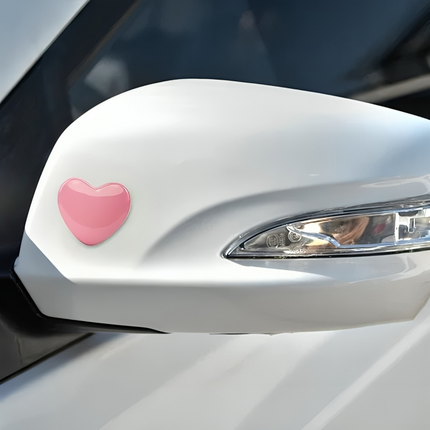 Heart Shaped 3D Metal Decal - Wnkrs