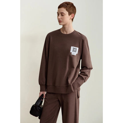 Minimalist Sporty O-Neck Casual Sweatshirt