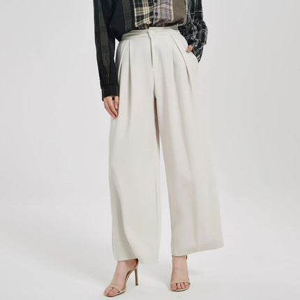 Elegant High-Waist Wide Leg Trousers for Women