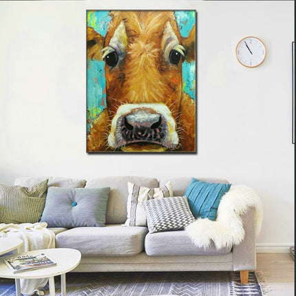 Art Cow Animal Wall Print Poster Picture - Wnkrs