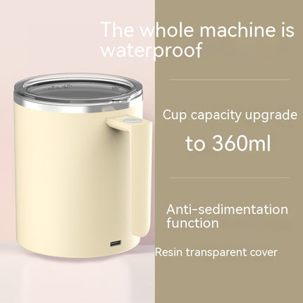 Portable Smart Magnetic Automatic Mixing Coffee Cup Rechargeable Rotating Home Office Travel Stirring Cup - Wnkrs