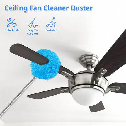 Telescopic Ceiling Fan Duster with Removable Microfiber Head