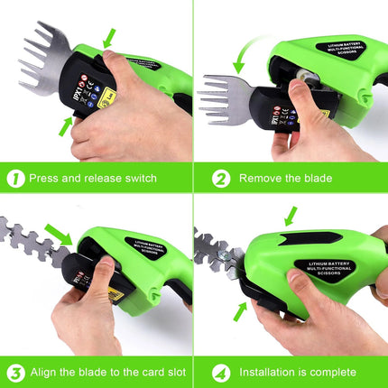 7.2V Cordless 2-in-1 Grass Shear & Hedge Trimmer - Wnkrs