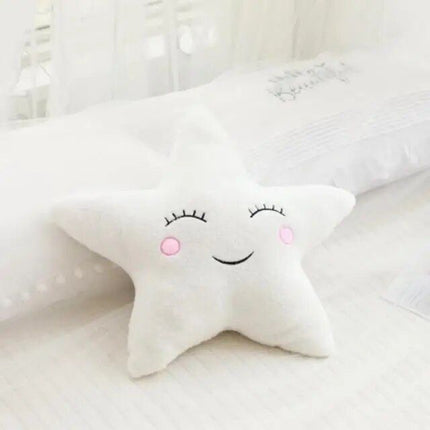 Nice Stuffed Cloud Moon Star Raindrop Plush Pillow - Wnkrs