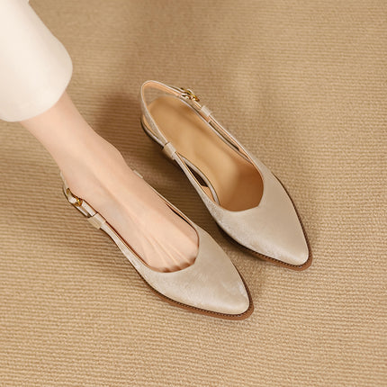 Chic Slingback Leather Pumps