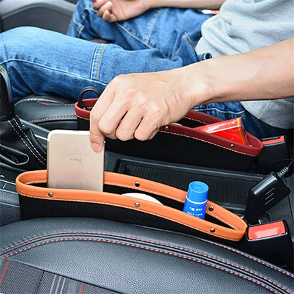 Luxury Leather Car Seat Gap Organizer & Filler - Universal Fit - Wnkrs