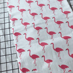 Toile flamant rose / 10m