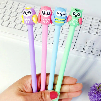 24 Pcs Animal Cute Owl Gel Ink Pens - Wnkrs