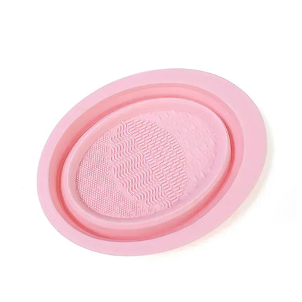 Bol de nettoyage pliable en silicone pour pinceaux de maquillage