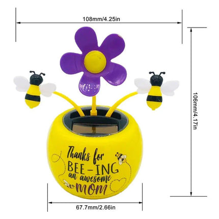 Sunny Bloom Solar-Powered Dancing Flower & Butterfly Bobblehead - Wnkrs