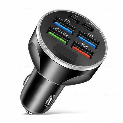 Adaptateur de chargeur de voiture rapide 6 en 1