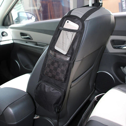 2-in-1 Car Seat Side Storage Organizer Portable Mesh Bag for Phone, Cup, and Key Holder - Wnkrs