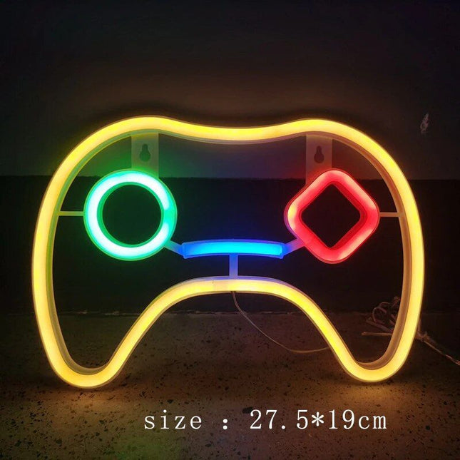 USB-Powered Neon Gaming Icon Light - Wnkrs